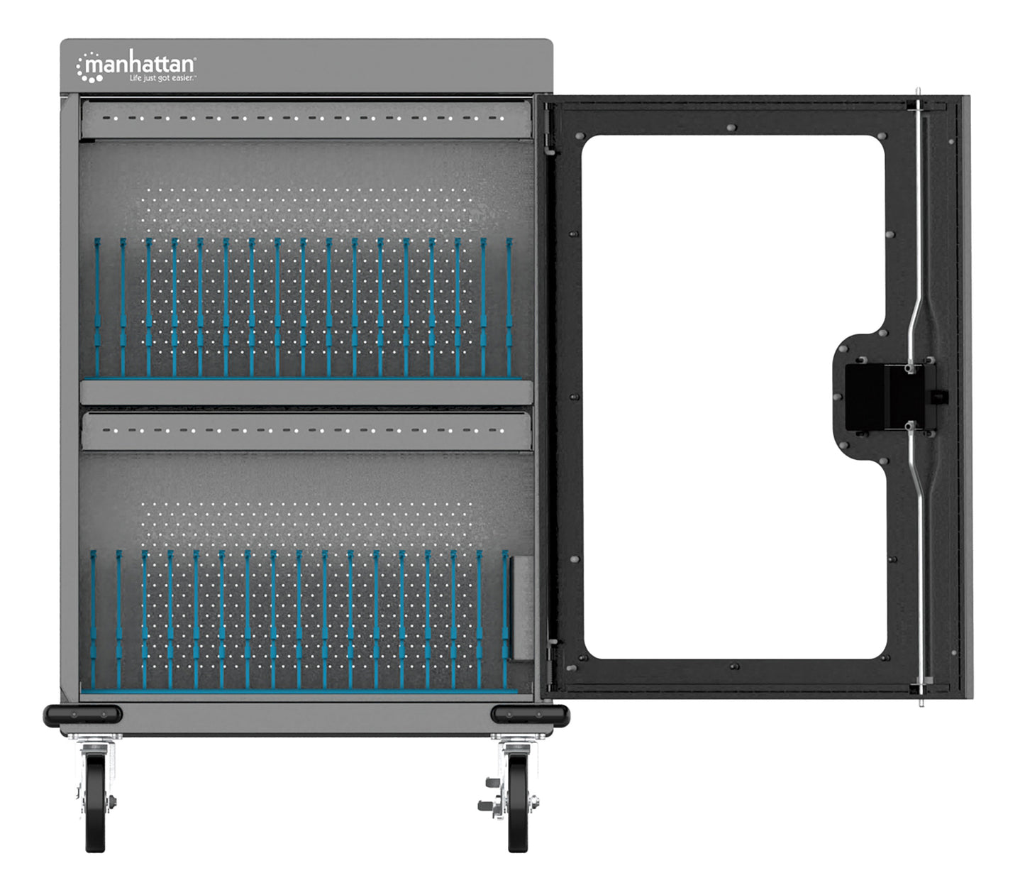32-Port USB-C Ladeschrank auf Rollen - 18W pro Port Image 5
