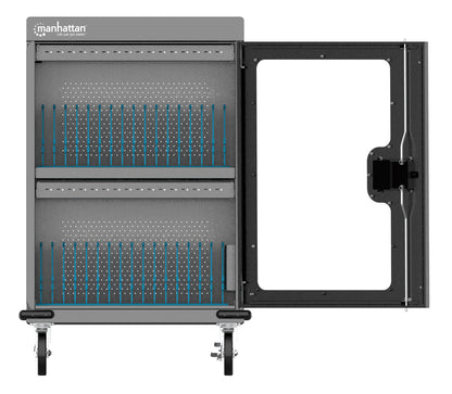 32-Port USB-C Ladeschrank auf Rollen - 18W pro Port Image 5