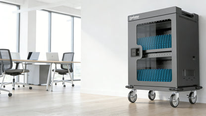 32-Port USB-C Ladeschrank auf Rollen - 18W pro Port Image 6