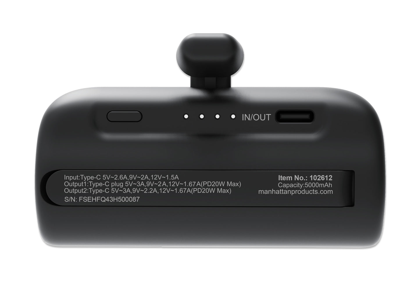 PD Powerbank 5.000 mAh mit integriertem USB-C-Stecker 20 W Image 5