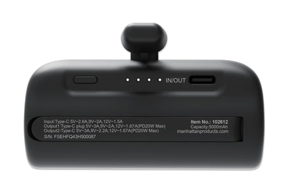 PD Powerbank 5.000 mAh mit integriertem USB-C-Stecker 20 W Image 5
