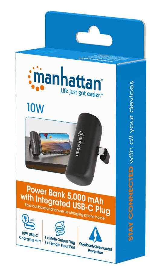 Powerbank 5.000 mAh mit integriertem USB-C-Stecker 10 W Packaging Image 2