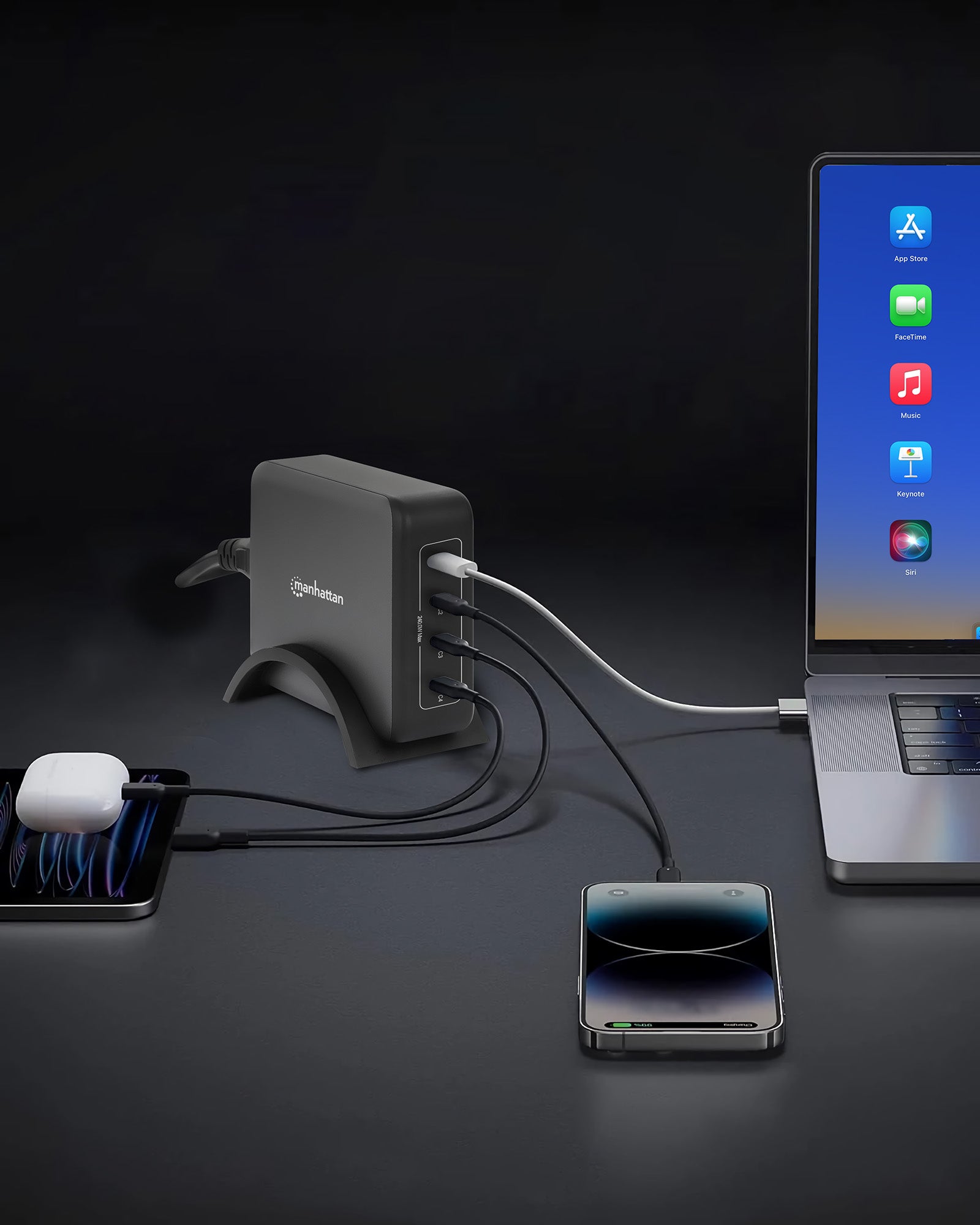 4-Port GaN USB Power Delivery-Ladestation 240 W / PD 3.1 Image 12