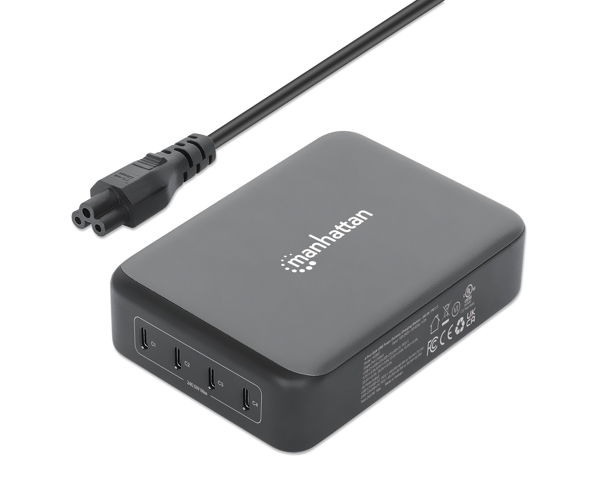 4-Port GaN USB Power Delivery-Ladestation 240 W / PD 3.1 Image 4