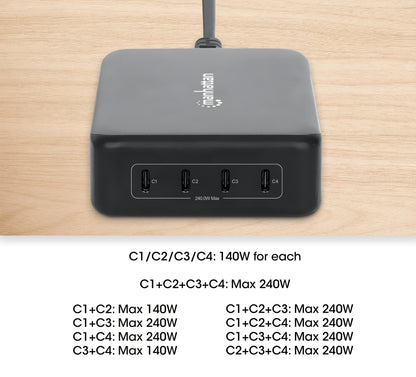 4-Port GaN USB Power Delivery-Ladestation 240 W / PD 3.1 Image 6