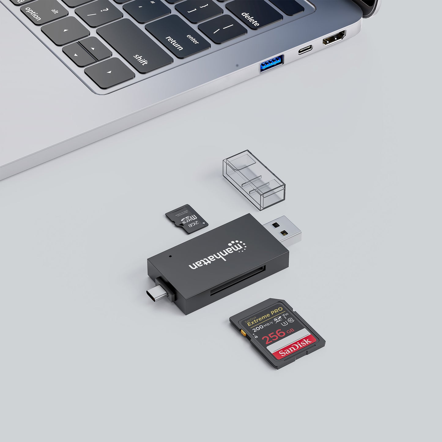 USB 3.0 Typ-C / Typ-A Kombo-Kartenlesegerät / Multi-Card Reader / Writer Image 4