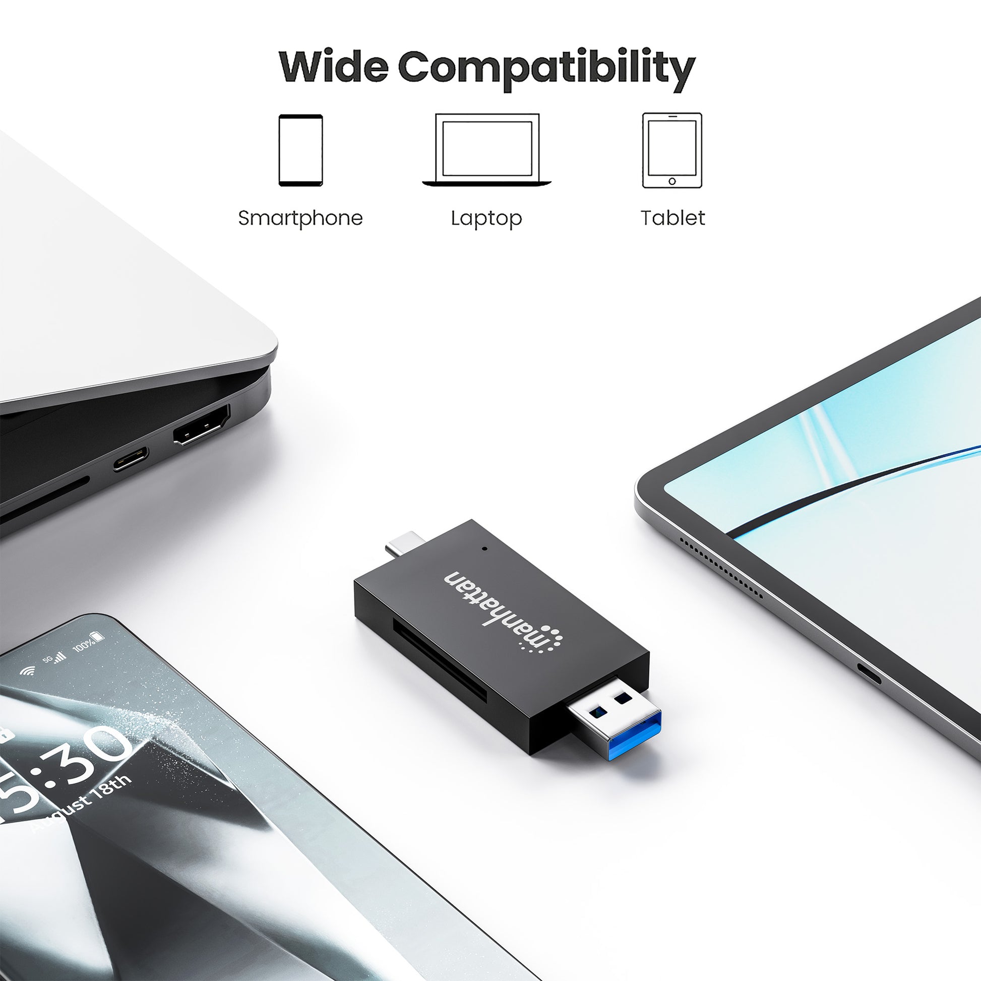 USB 3.0 Typ-C / Typ-A Kombo-Kartenlesegerät / Multi-Card Reader / Writer Image 7
