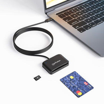 USB-C Chipkartenleser / Smartcard-Lesegerät mit microSD-Slot Image 3