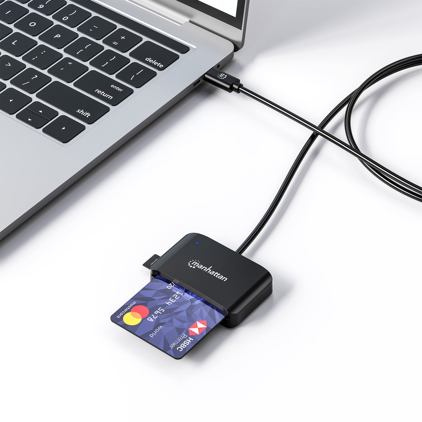 USB-C Chipkartenleser / Smartcard-Lesegerät mit microSD-Slot Image 7
