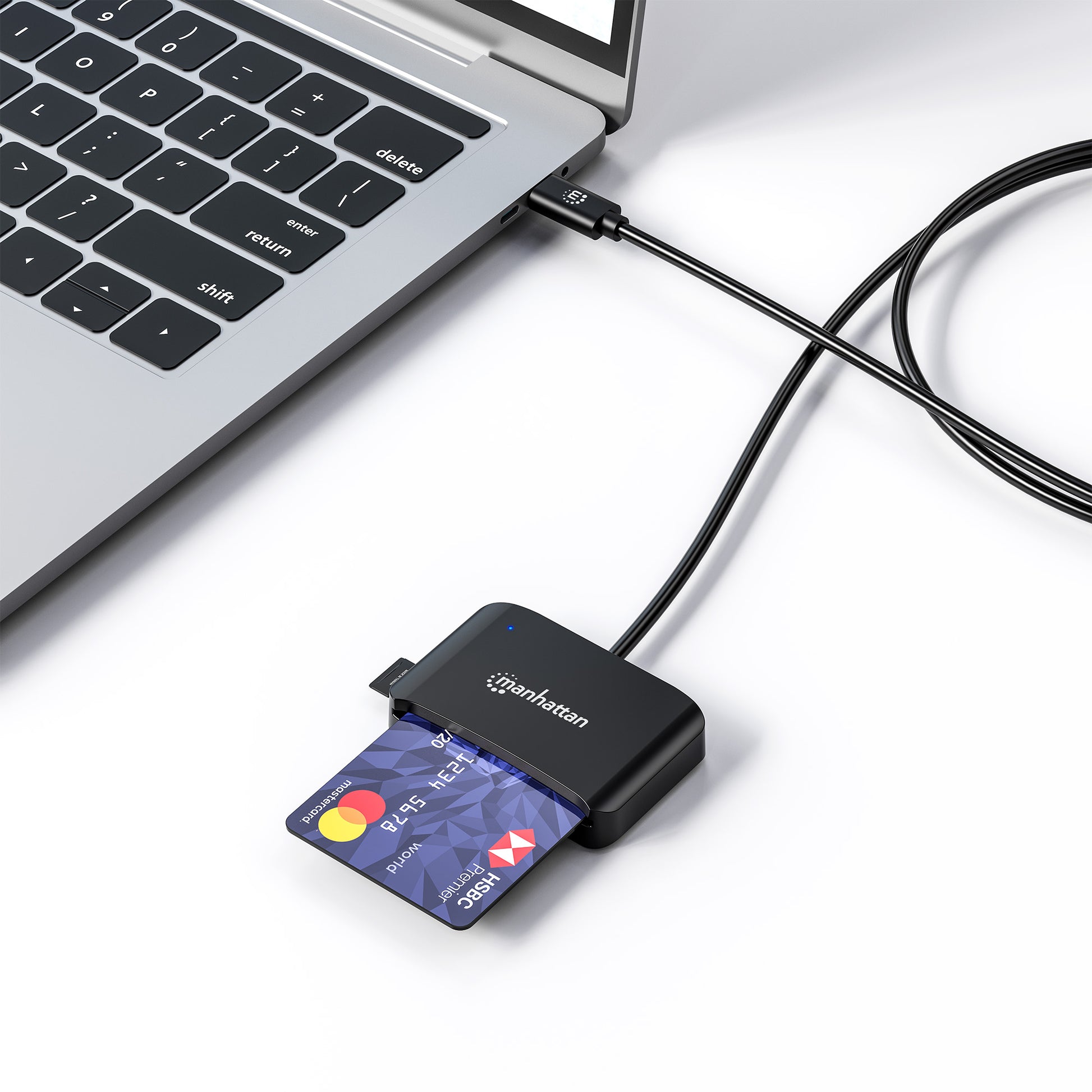 USB-C Chipkartenleser / Smartcard-Lesegerät mit microSD-Slot Image 7