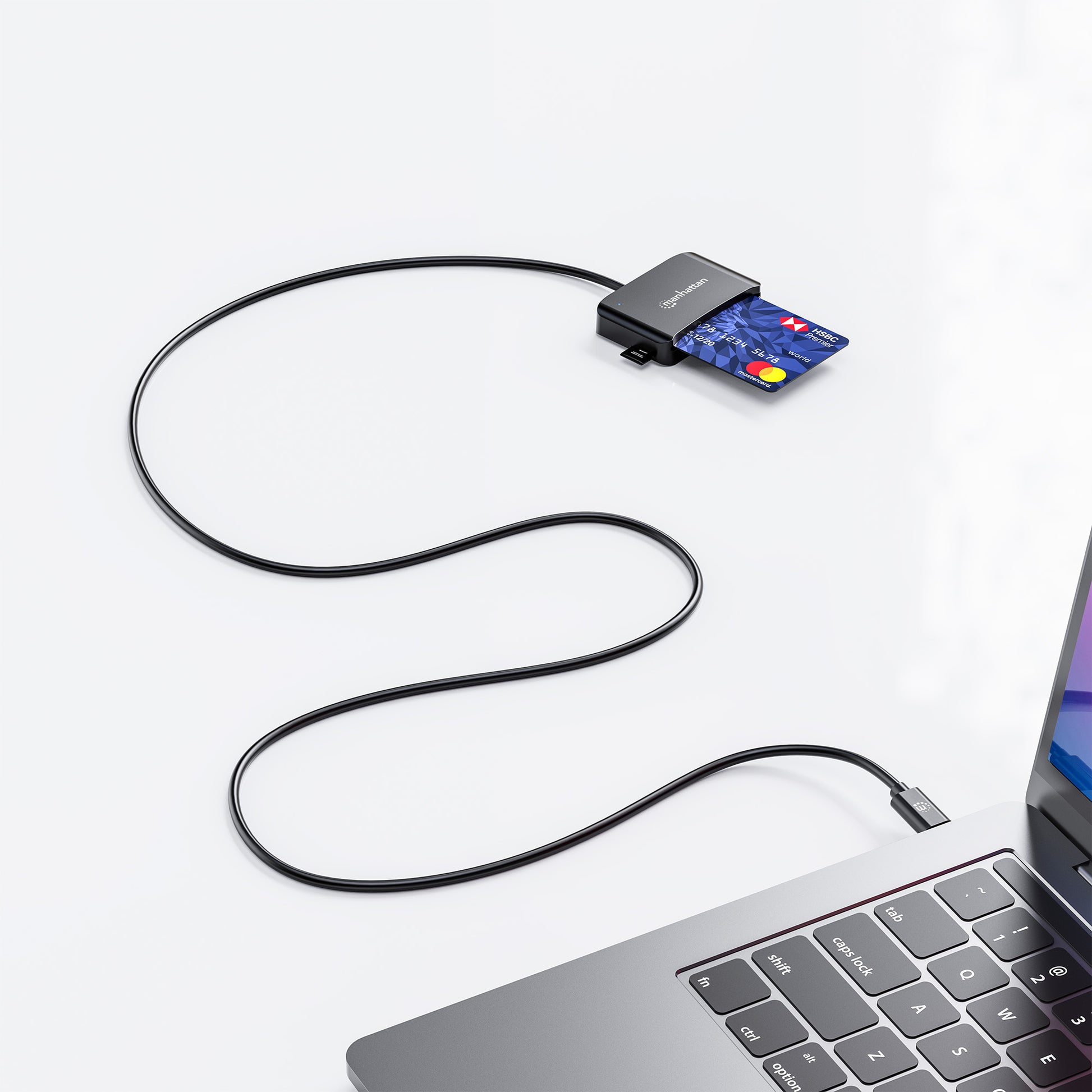 USB-C Chipkartenleser / Smartcard-Lesegerät mit microSD-Slot Image 9