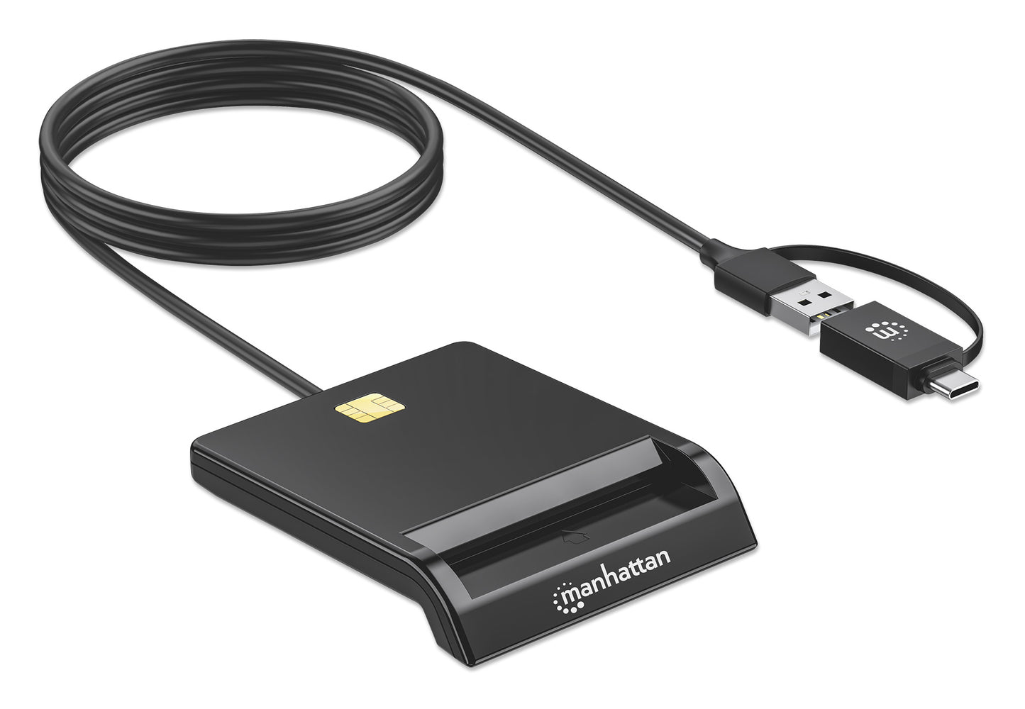 Chipkartenleser/ Smartcard-Lesegerät mit USB-C / USB-A Kombo-Stecker Image 5