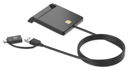 Chipkartenleser/ Smartcard-Lesegerät mit USB-C / USB-A Kombo-Stecker Image 7