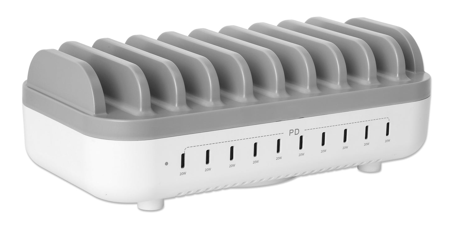 10-Port USB-C Power Delivery-Ladestation - 20W pro Port Image 3
