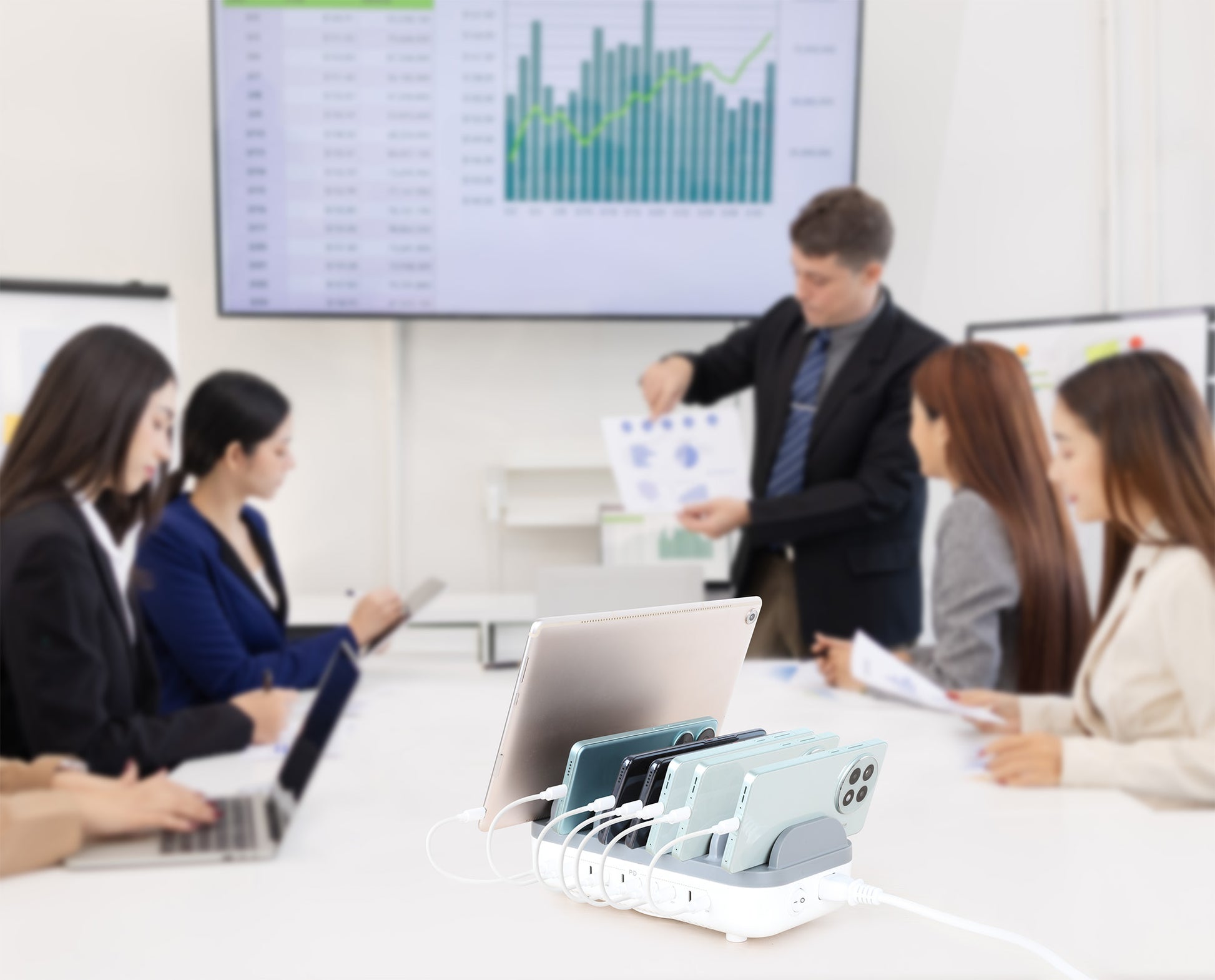 10-Port USB-C Power Delivery-Ladestation - 20W pro Port Image 4