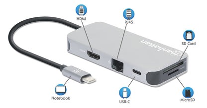 USB-C 8-in-1-Dockingstation mit Power Delivery Image 11