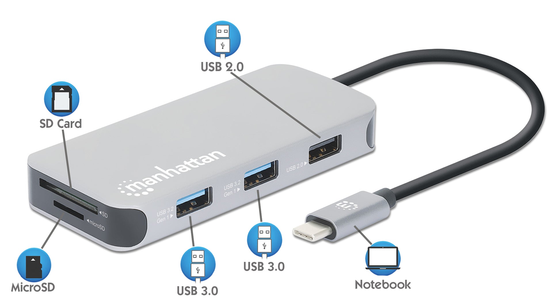 USB-C 8-in-1-Dockingstation mit Power Delivery Image 12