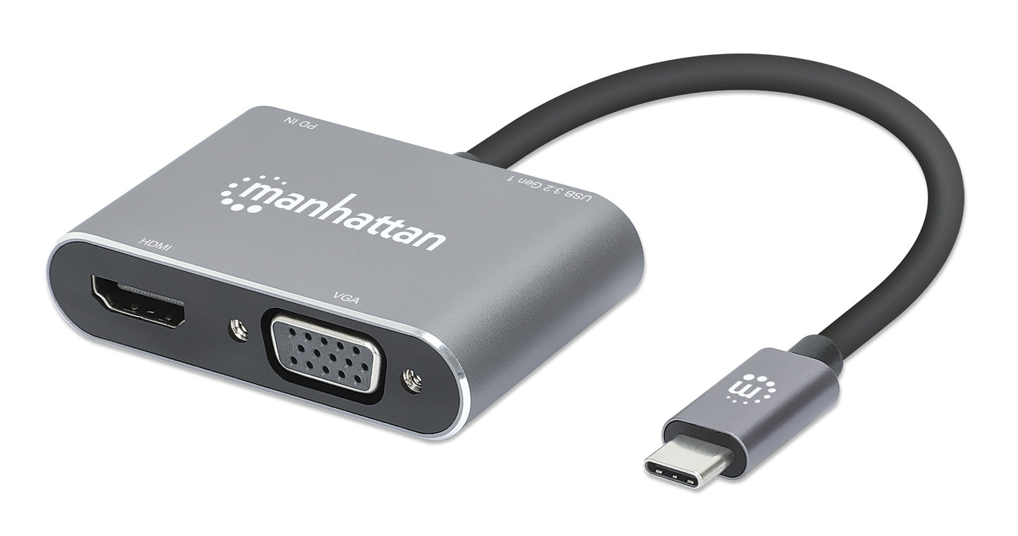 USB-C auf HDMI & VGA 4-in-1 Docking-Konverter mit Power Delivery Image 1