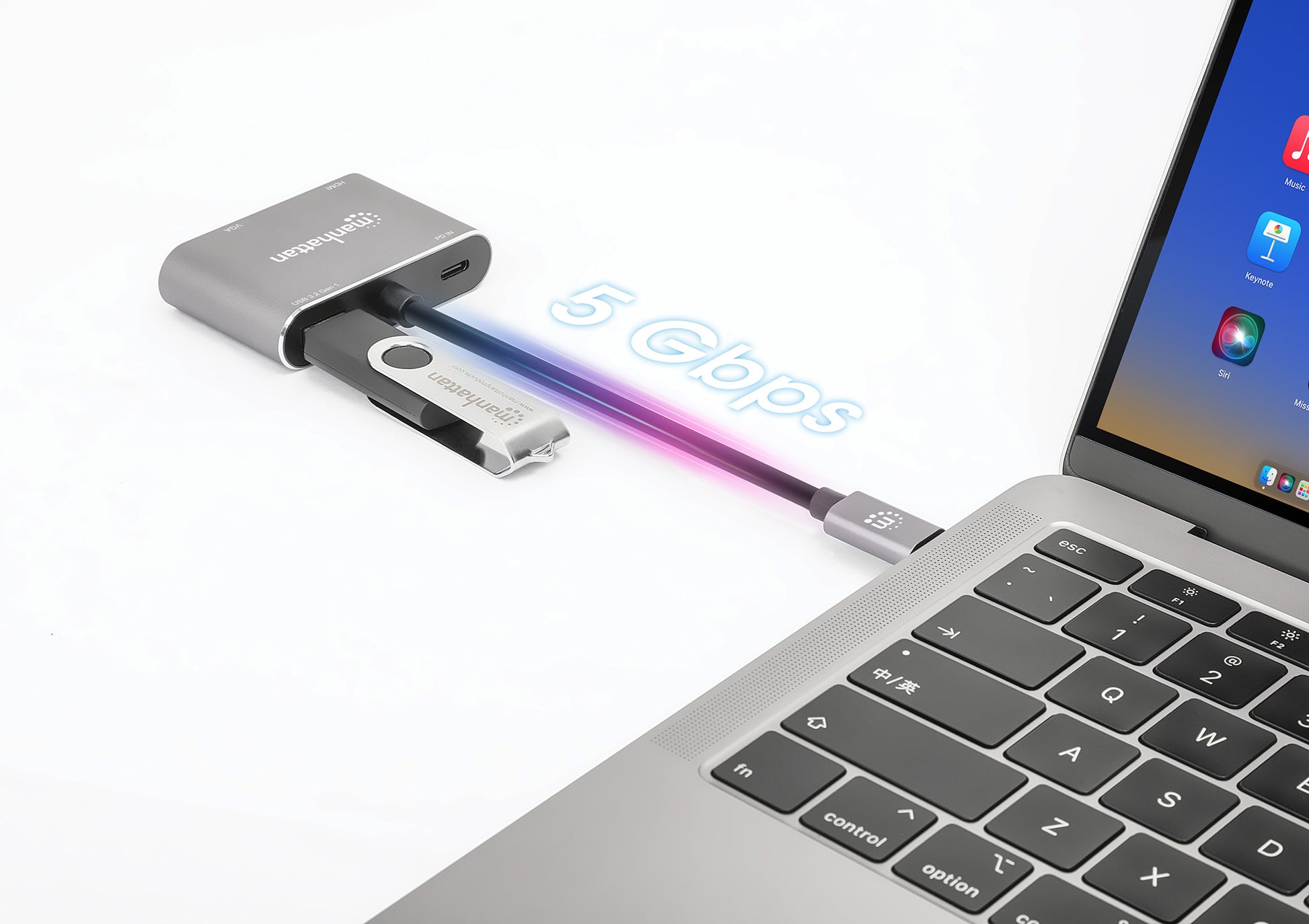 USB-C auf HDMI & VGA 4-in-1 Docking-Konverter mit Power Delivery Image 8