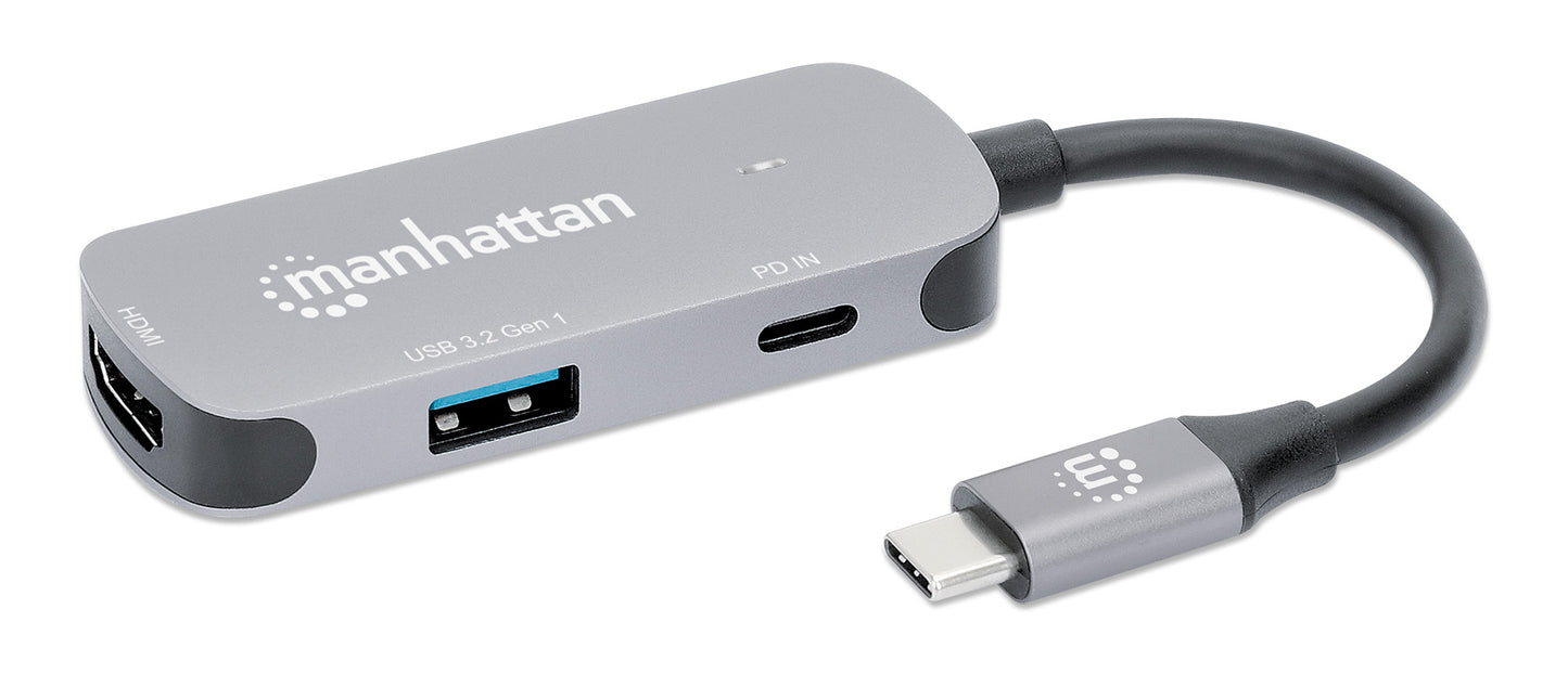 USB-C auf HDMI (4K@30Hz) 3-in-1 Docking-Konverter mit Power Delivery Image 1