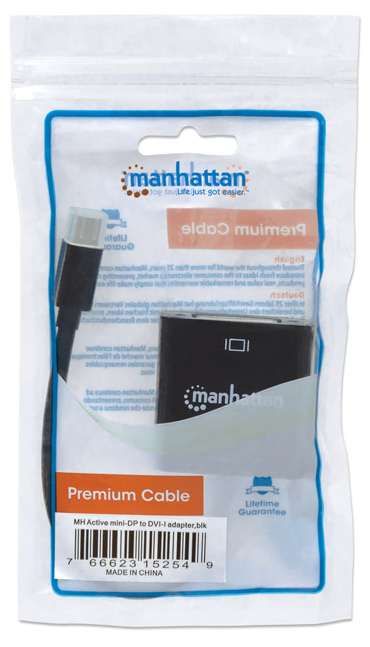 Aktiver Mini-DisplayPort auf DVI-I-Adapter Packaging Image 2