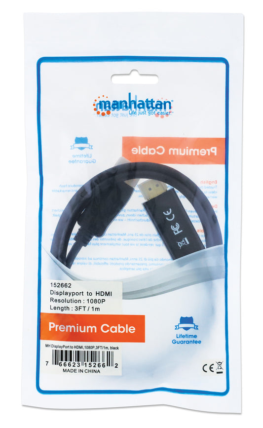 1080p DisplayPort auf HDMI-Kabel Packaging Image 2