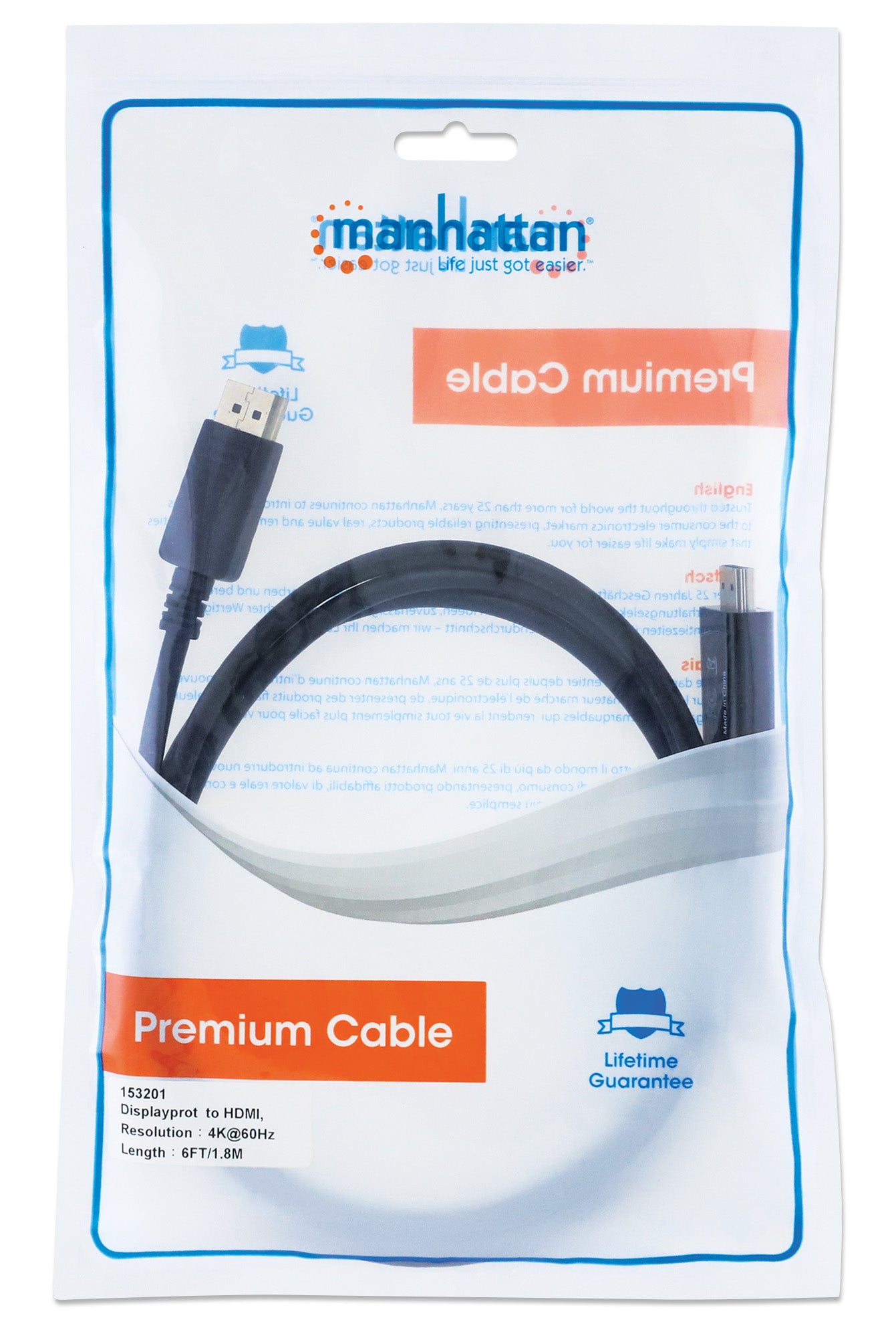 4K@60Hz DisplayPort auf HDMI-Kabel Packaging Image 2