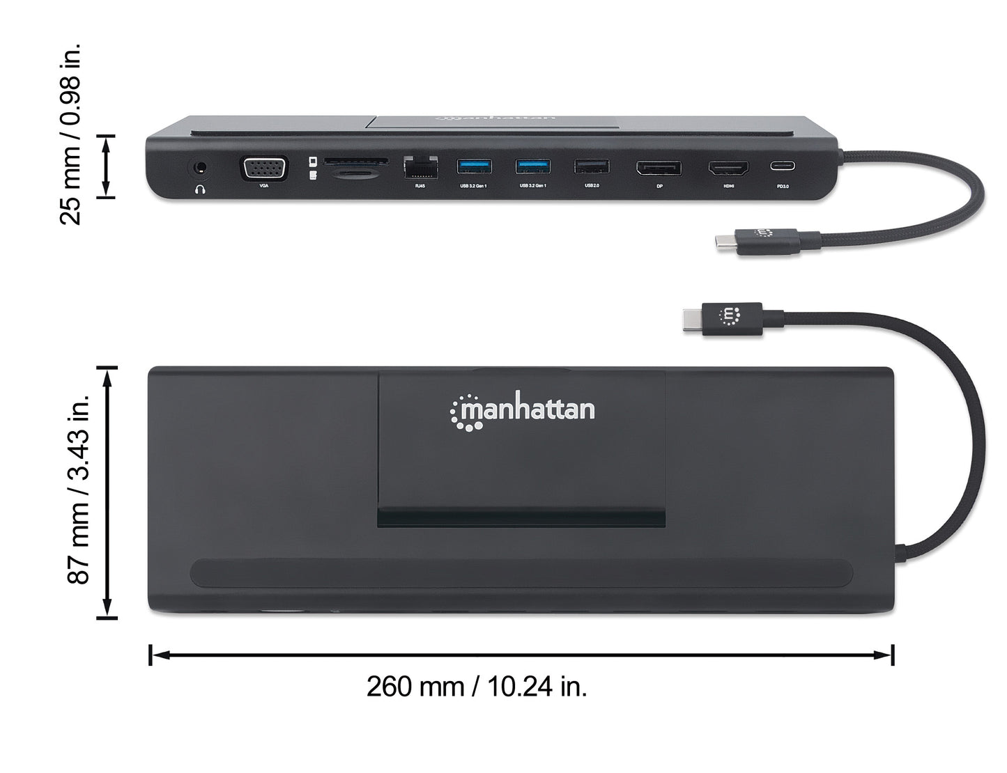 USB-C 11-in-1-Dockingstation mit MST für drei Monitore Image 11