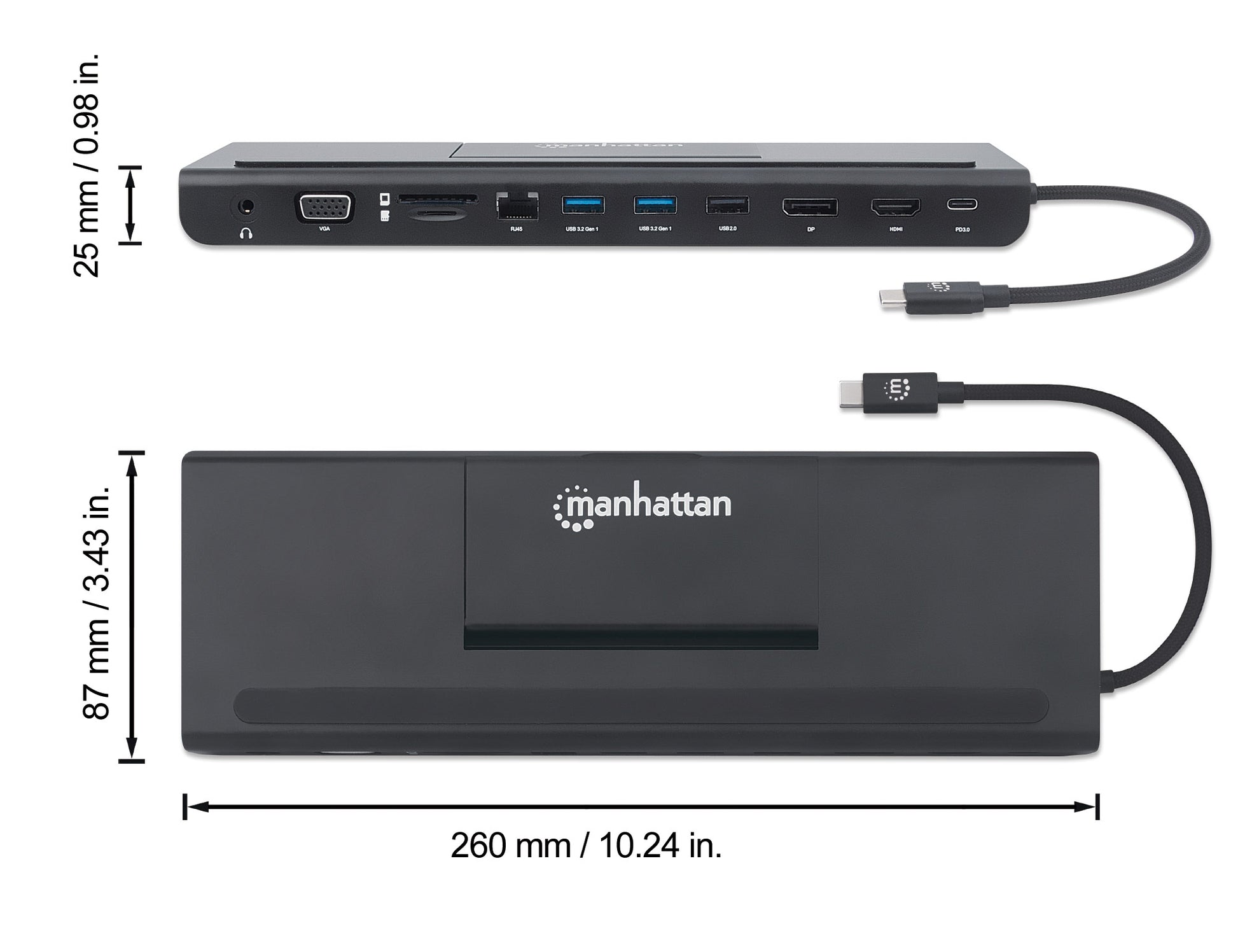 USB-C 11-in-1-Dockingstation mit MST für drei Monitore Image 11