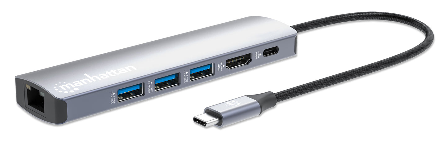 USB-C PD 6-in-1 4K Dockingstation / Multiport-Hub Image 1