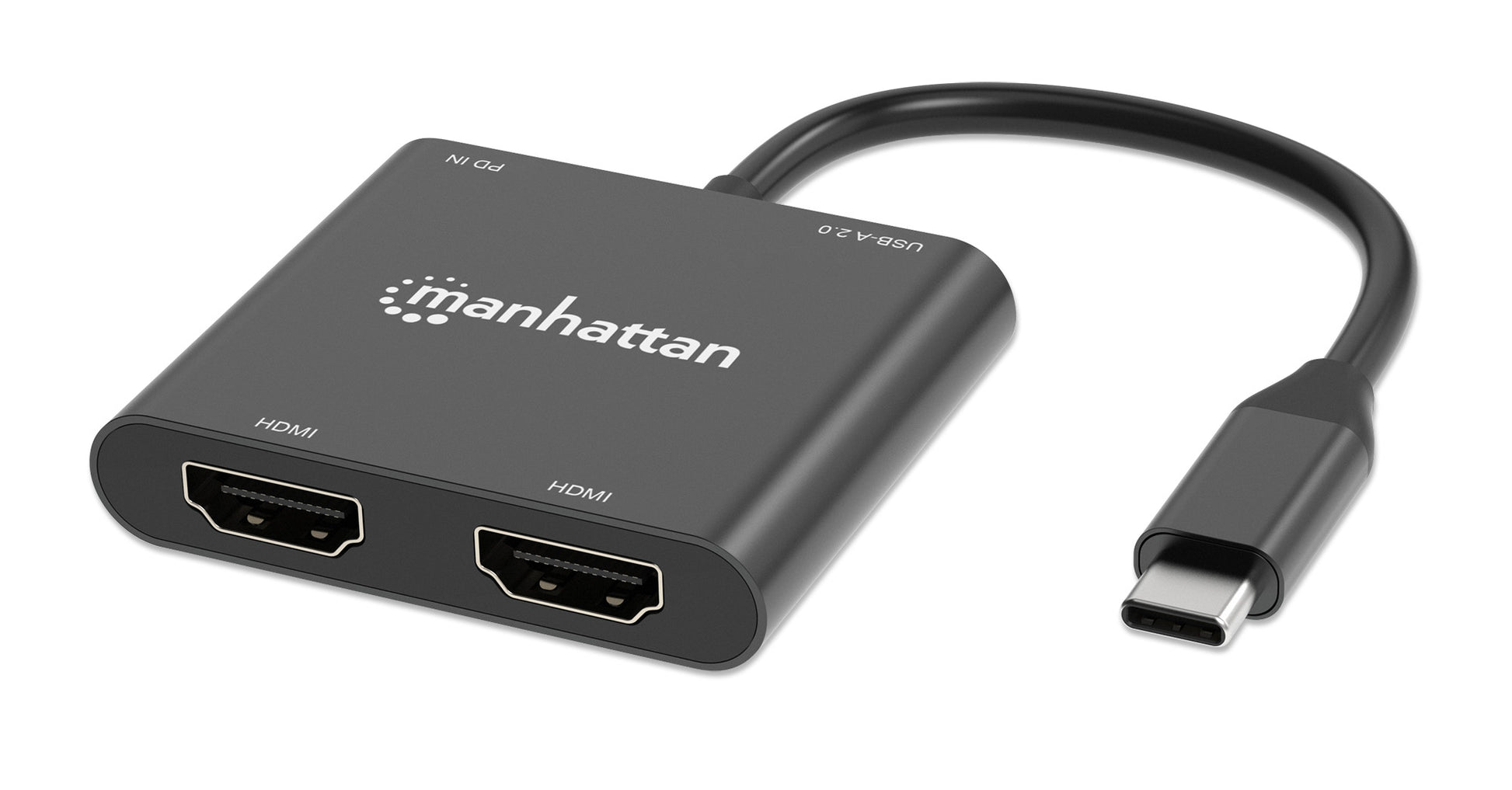 USB-C PD auf Dual-HDMI-Monitor-Adapter für Laptop und Tablet Image 1