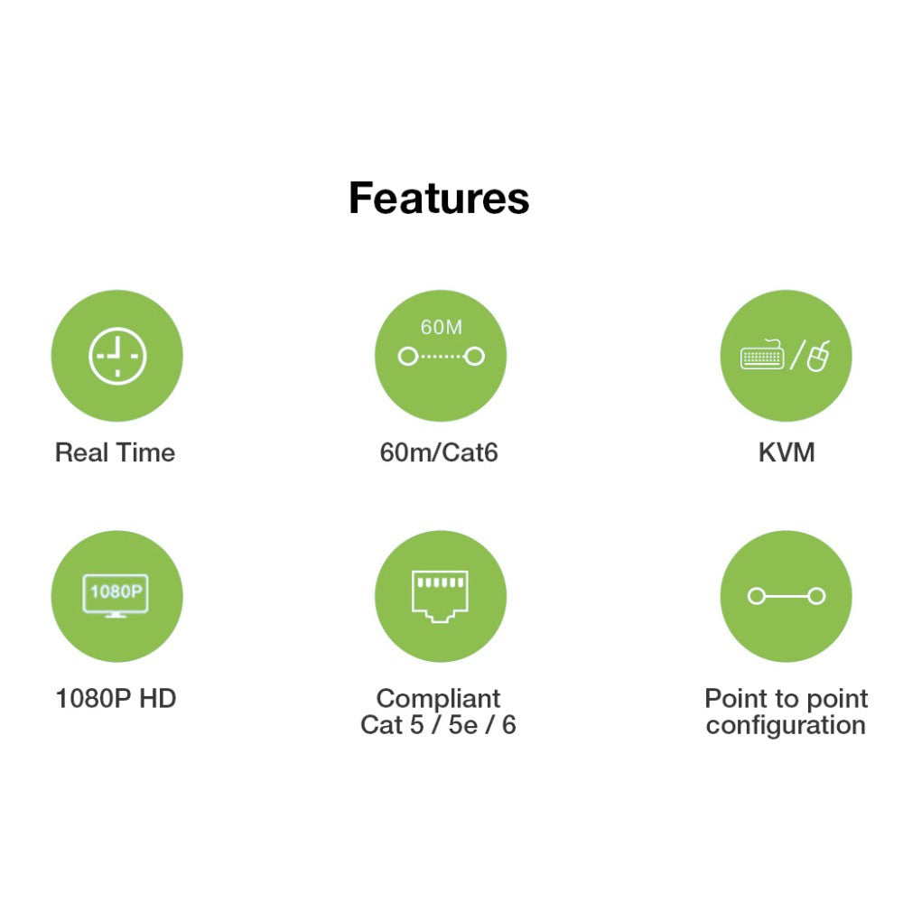 HDMI KVM over IP/Netzwerkkabel Extender Set 1080p, 60 m Image 8