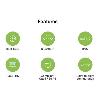 HDMI KVM over IP/Netzwerkkabel Extender Set 1080p, 60 m Image 8