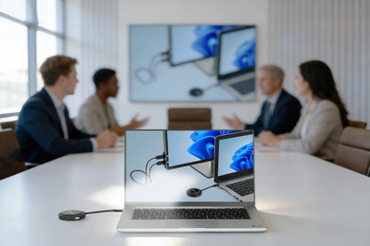 1080p Wireless HDMI-Display-Präsentationsset mit 4 USB-C-Sendemodulen Image 12