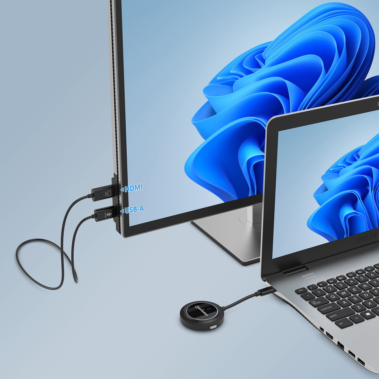 1080p Wireless HDMI-Display-Präsentationsset mit 4 USB-C-Sendemodulen Image 3