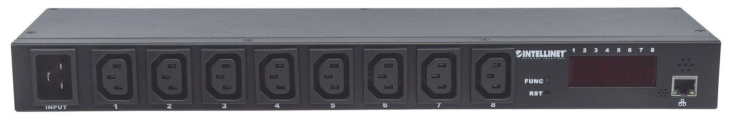 19" 8-fach IP-Steckdosenleiste / Smart PDU mit C13-Kaltgerätesteckdosen Image 3