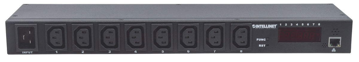 19" 8-fach IP-Steckdosenleiste / Smart PDU mit C13-Kaltgerätesteckdosen Image 3