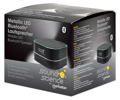 Sound Science Metallic LED Bluetooth®-Lautsprecher Packaging Image 2