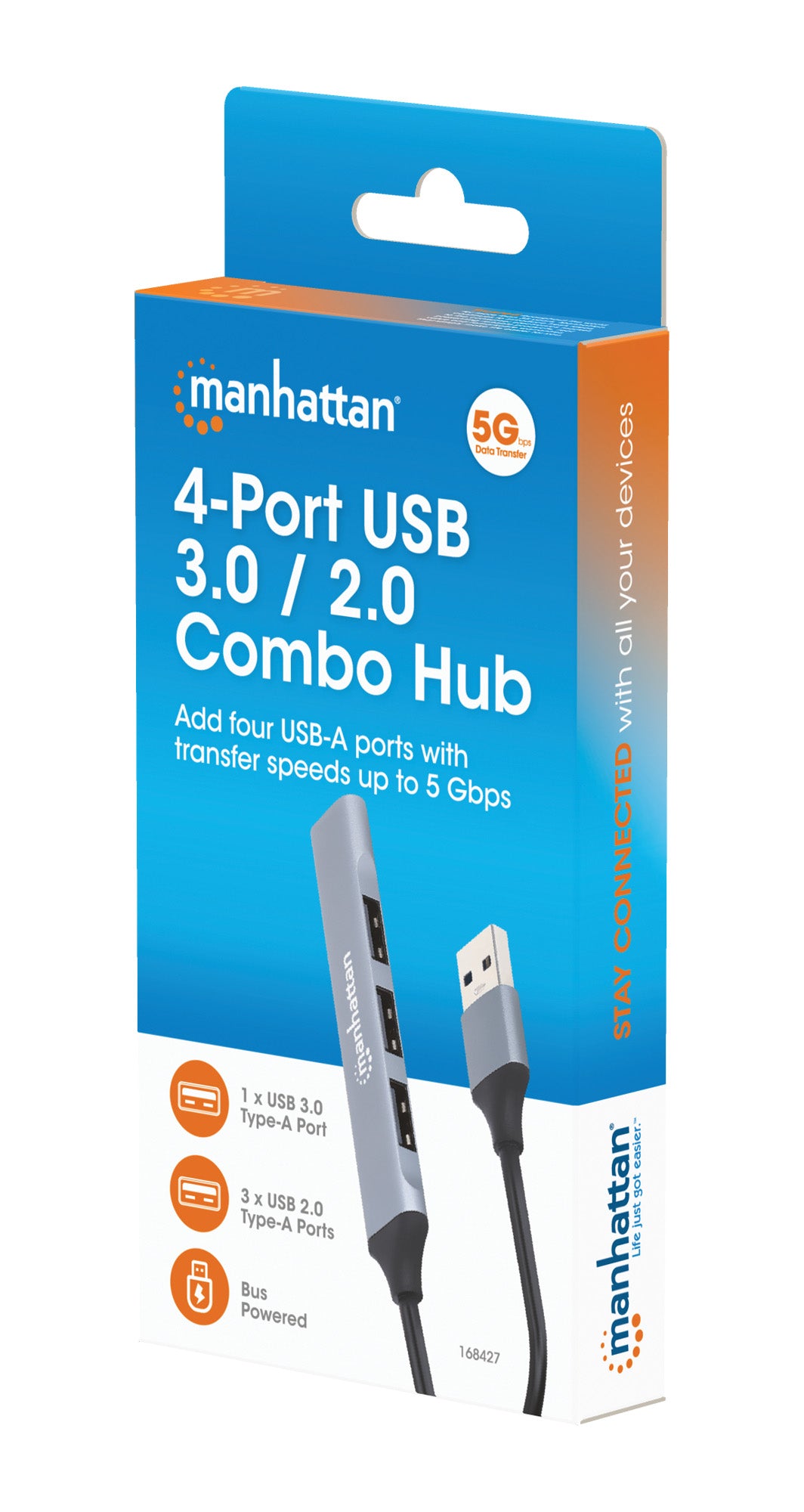 4-Port USB 3.0 / 2.0 Kombo-Hub Packaging Image 2