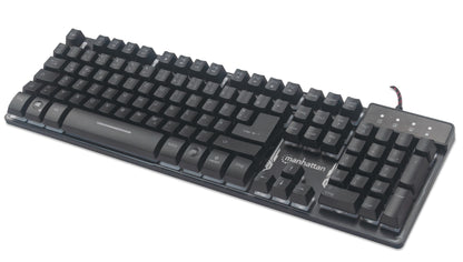 USB-Gaming-Tastatur mit LEDs und Metallunterseite Image 1