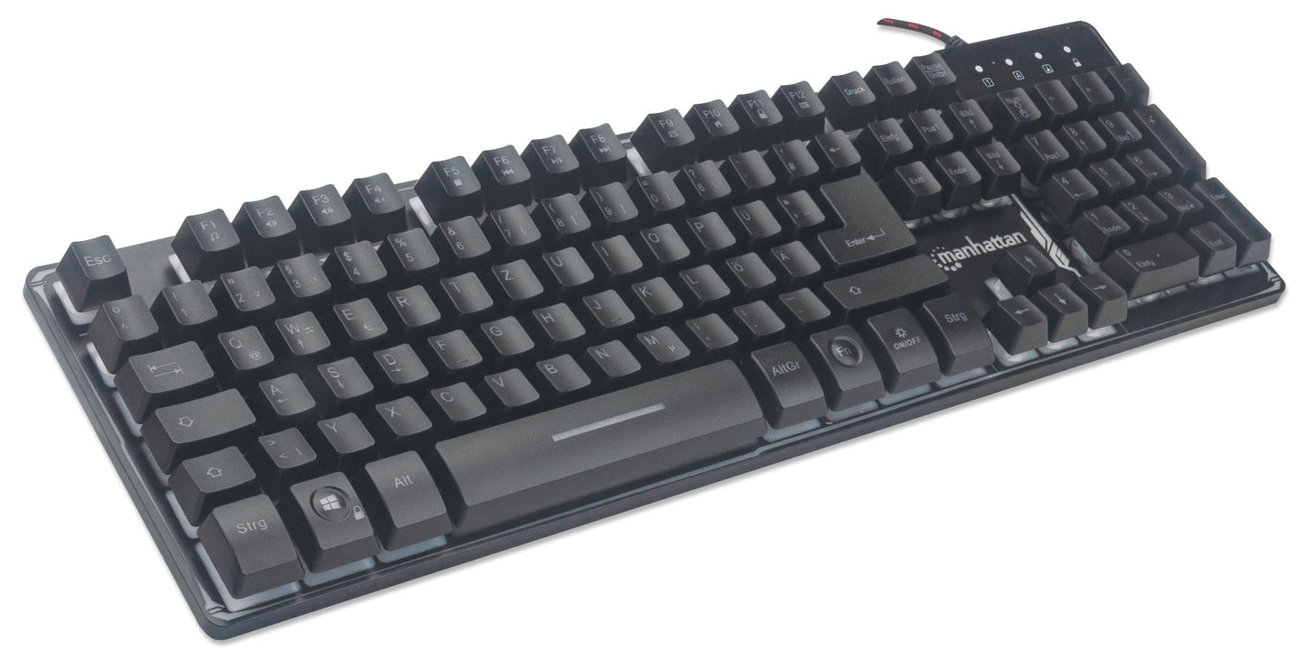 USB-Gaming-Tastatur mit LEDs und Metallunterseite Image 3