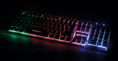 USB-Gaming-Tastatur mit LEDs und Metallunterseite Image 6