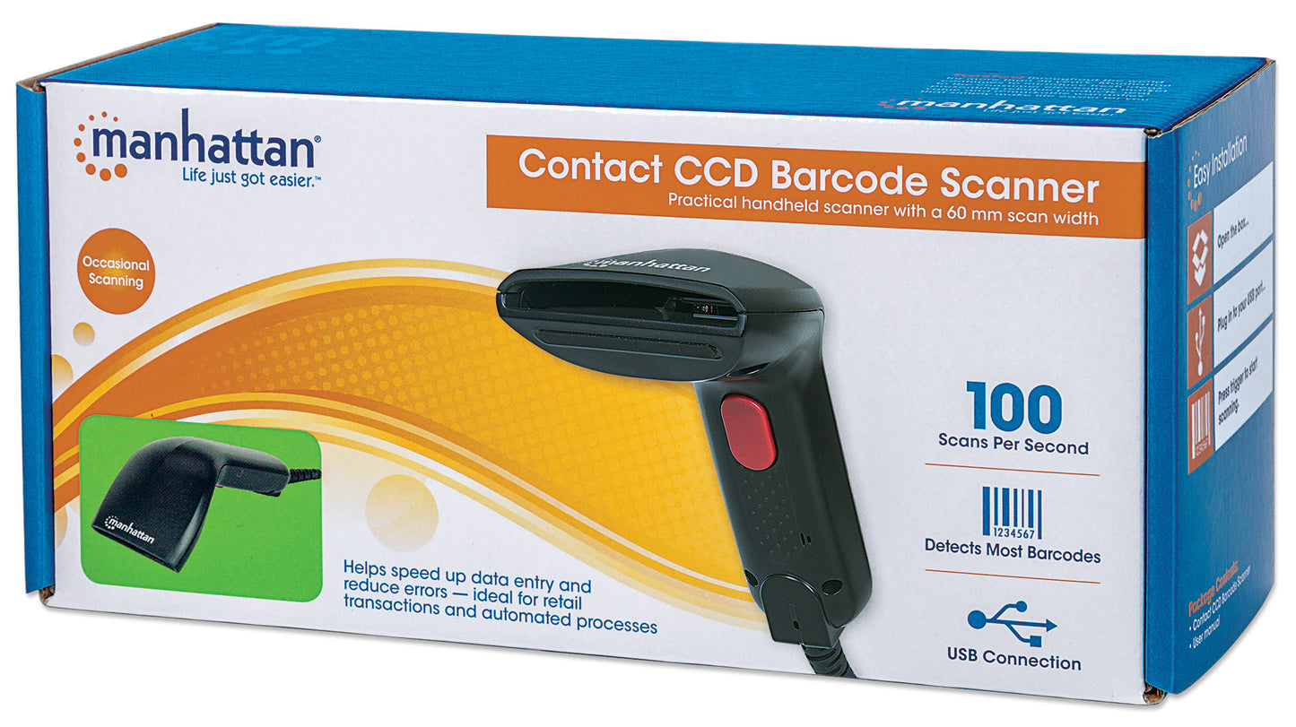 CCD Kontakt-Barcodescanner Packaging Image 2