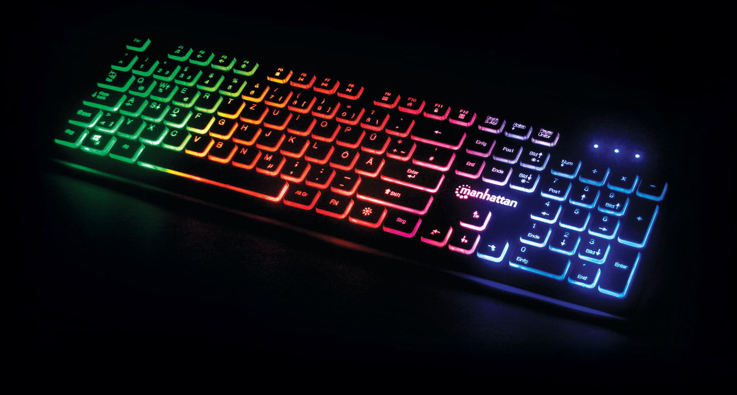 Ultraflache USB-Gaming-Tastatur mit LEDs Image 6