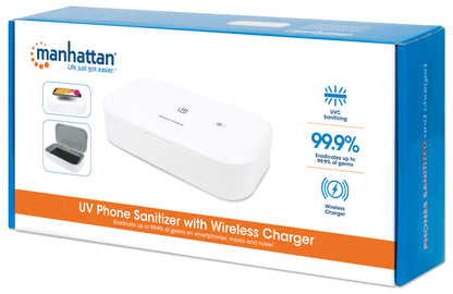 UV-Desinfektionsbox mit kabellosem Induktionsladegerät für Smartphones Packaging Image 2