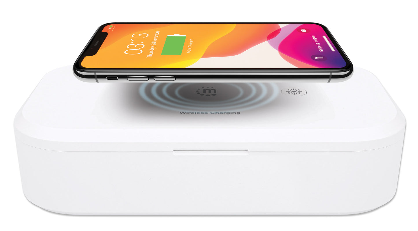 UV-Desinfektionsbox mit kabellosem Induktionsladegerät für Smartphones Image 12