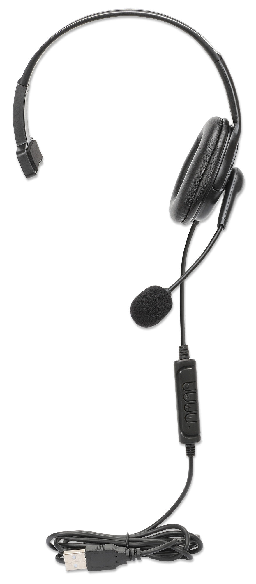 Mono USB-Headset, Over-Ear, mit beidseitig verwendbarem Mikrofon Image 7