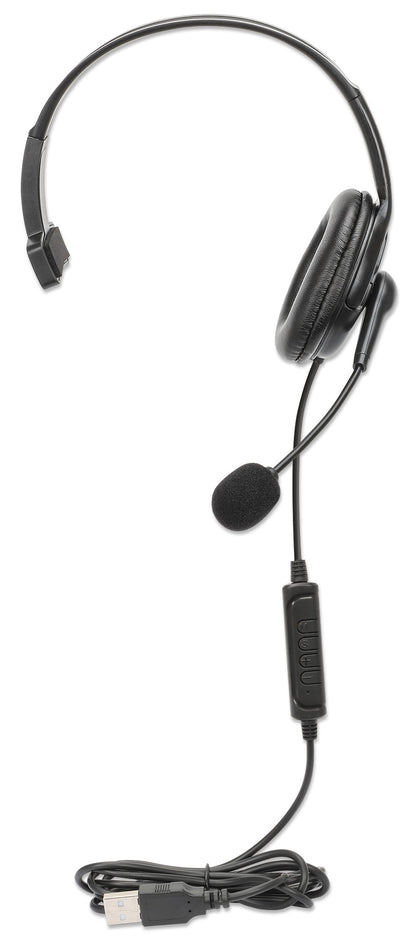 Mono USB-Headset, Over-Ear, mit beidseitig verwendbarem Mikrofon Image 7