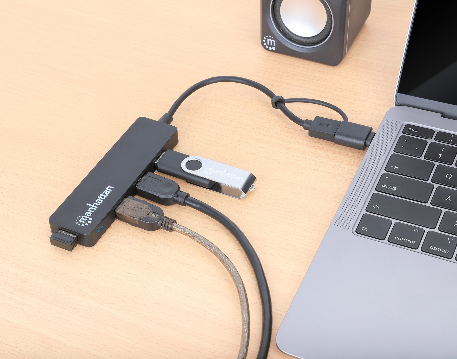 4-Port USB 3.0 Typ-C / Typ-A Kombo-Hub Image 7