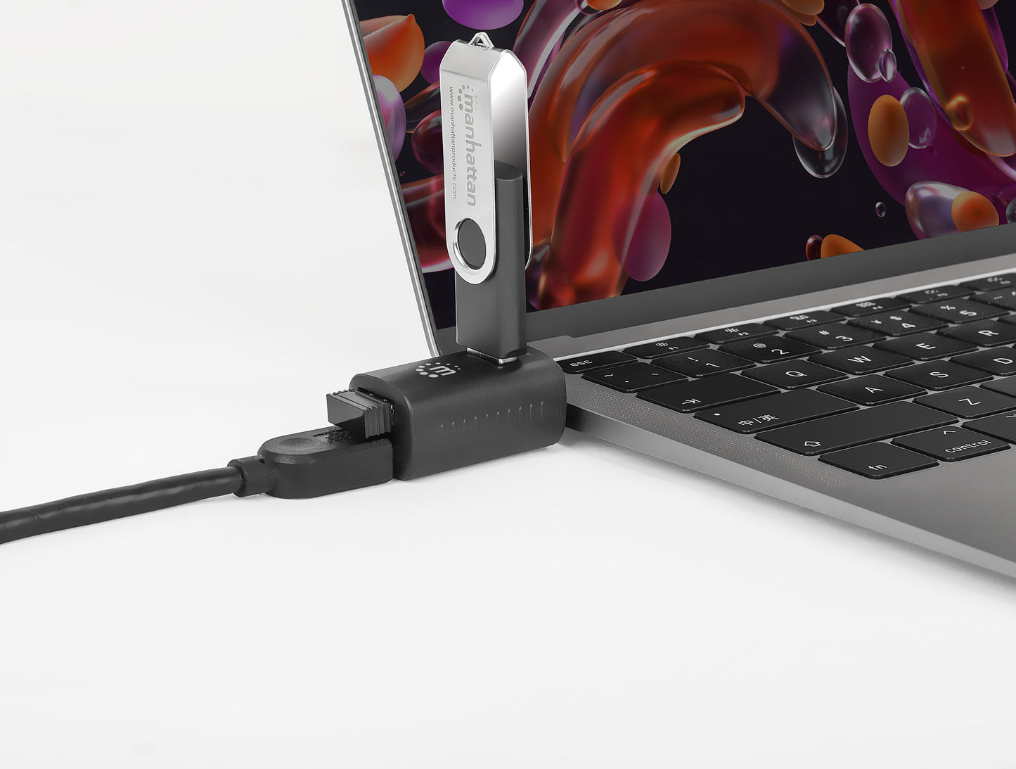 3-Port USB 3.0 / 2.0 Typ-C Kombo Mini-Hub Image 3